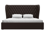 Кровать интерьерная Далия 200, Коричневый, Экокожа, 108365