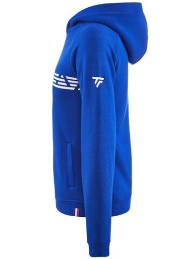 Мужская теннисная кофта Tecnifibre Fleece Hoodie - royal blue