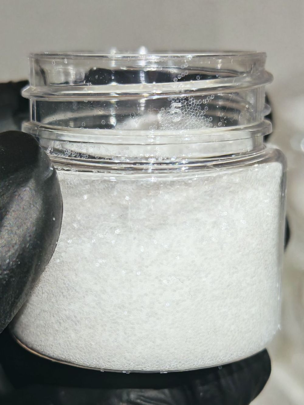 Блёстки Глиттер 301-06мм Белый прозрачный глянец - универсальные