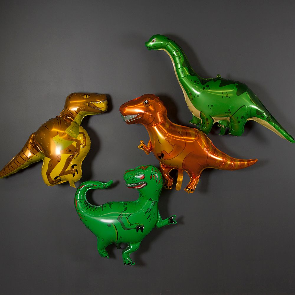 Шар (51''/130 см) Фигура, Динозавр Диплодок, Зеленый, 1 шт.