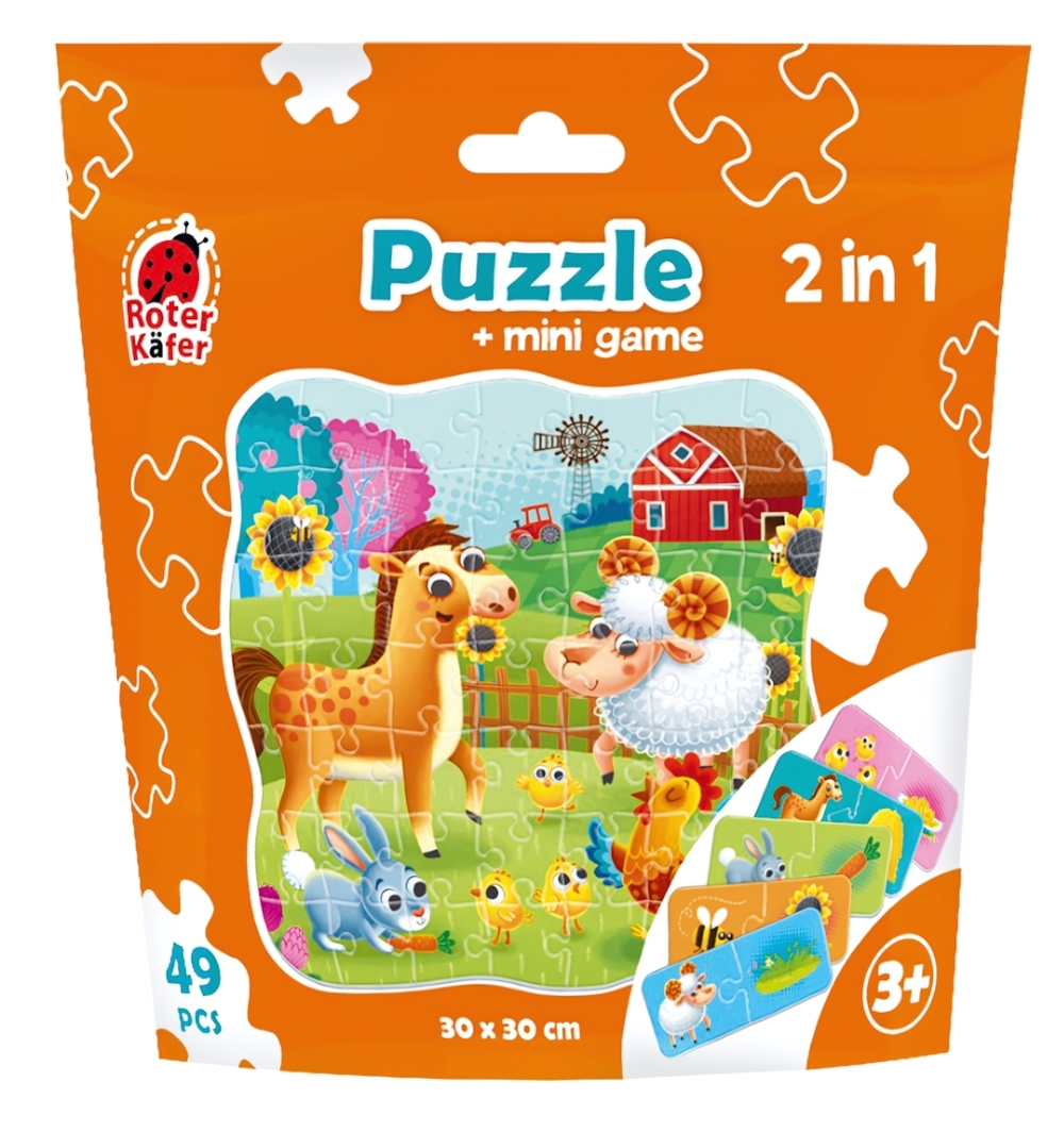 Пазл 2в1 49эл. "Ферма" /"Farm" (Roter)