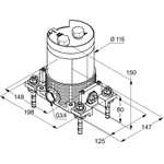 Встраиваемый блок для напольных смесителей KLUDI Flexx.Boxx для ванны и душа (88088)