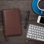 Ежедневник недатированный А5 138x213 мм BRAUBERG "Profile" балакрон, 136 л., коричневый, 123428