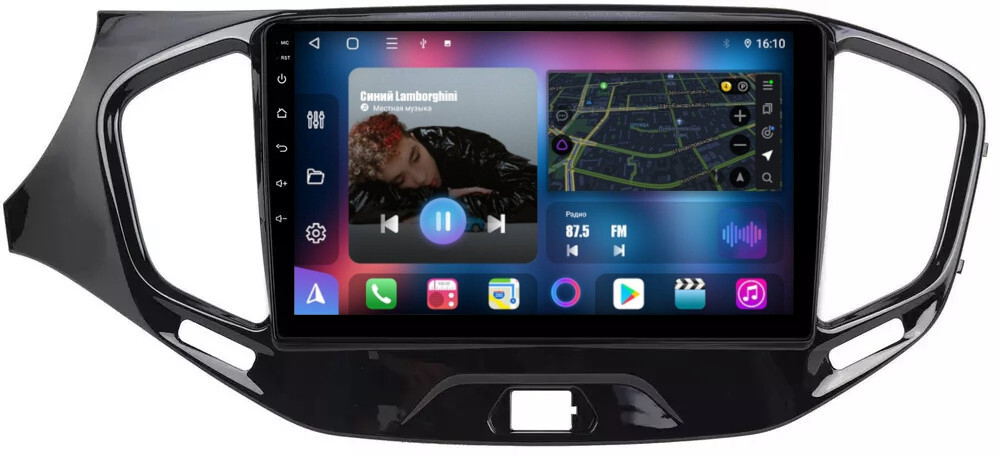 Магнитола для Lada Vesta 2015-2022, Vesta Cross - FarCar 1205M монитор 9" QLED на Android 13, 8 ядер (TS18), CarPlay, 4G SIM-слот