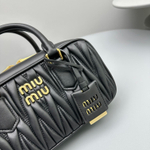Miu Miu Matelasse Nappa Leather Top Handle Bag 24 cm