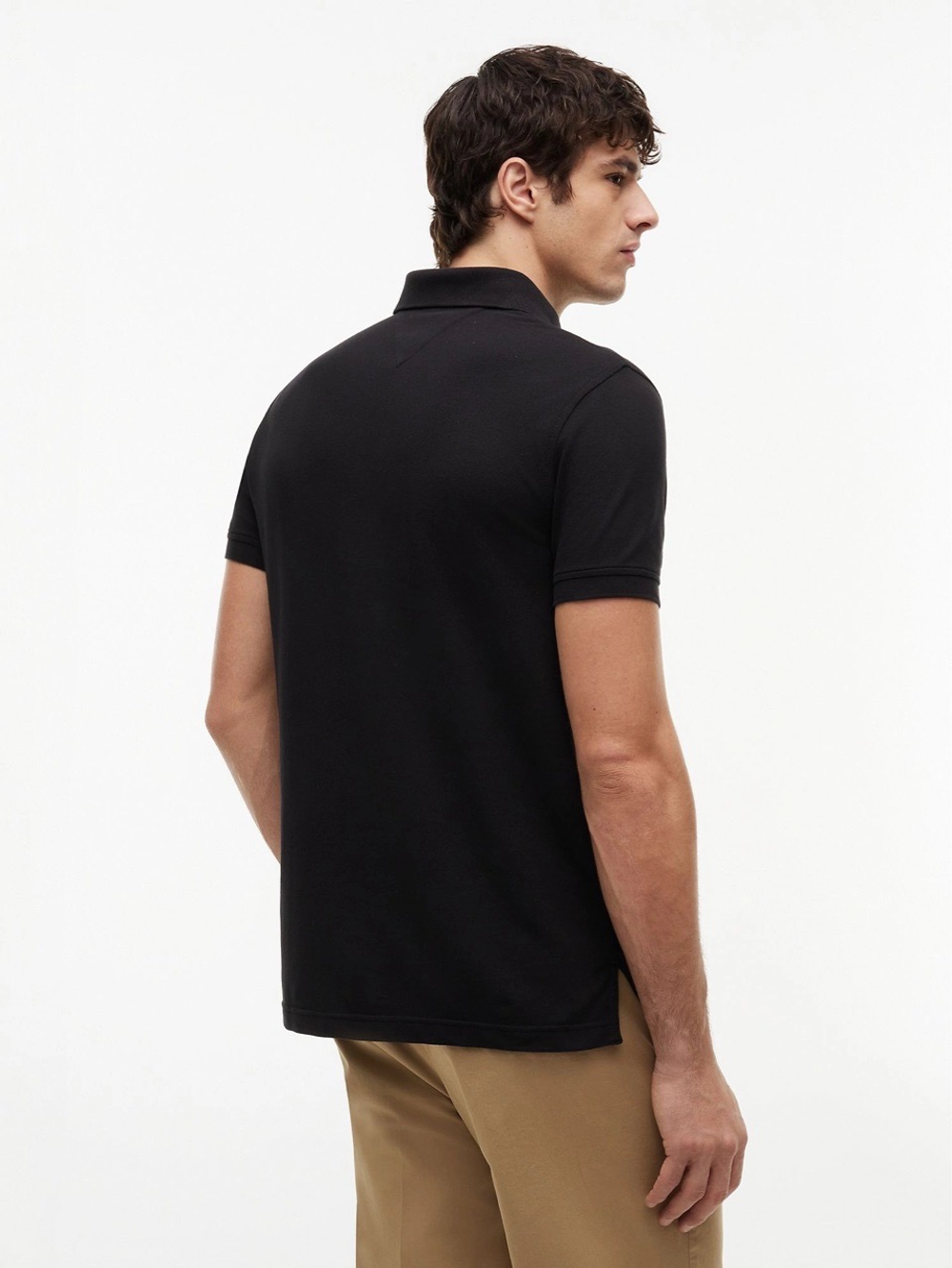 Поло Tommy Hilfiger Regular Fit Stretch Black