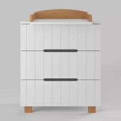 Комод Incanto Vikki Белый/бук