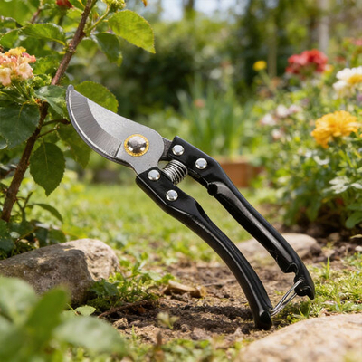 Секатор садовый 21см, углеродистая сталь