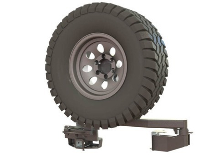 Калитка в штатный бампер усиленная Toyota Land Cruiser 105 с квадратом