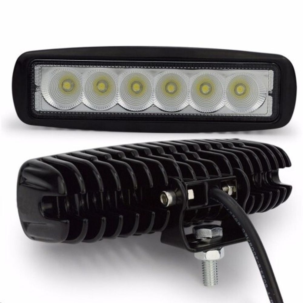 Фара светодиодная дополнительная 6 LED 18W (Балка) 12-24V 146*40*35 дальний (GrandeLight)