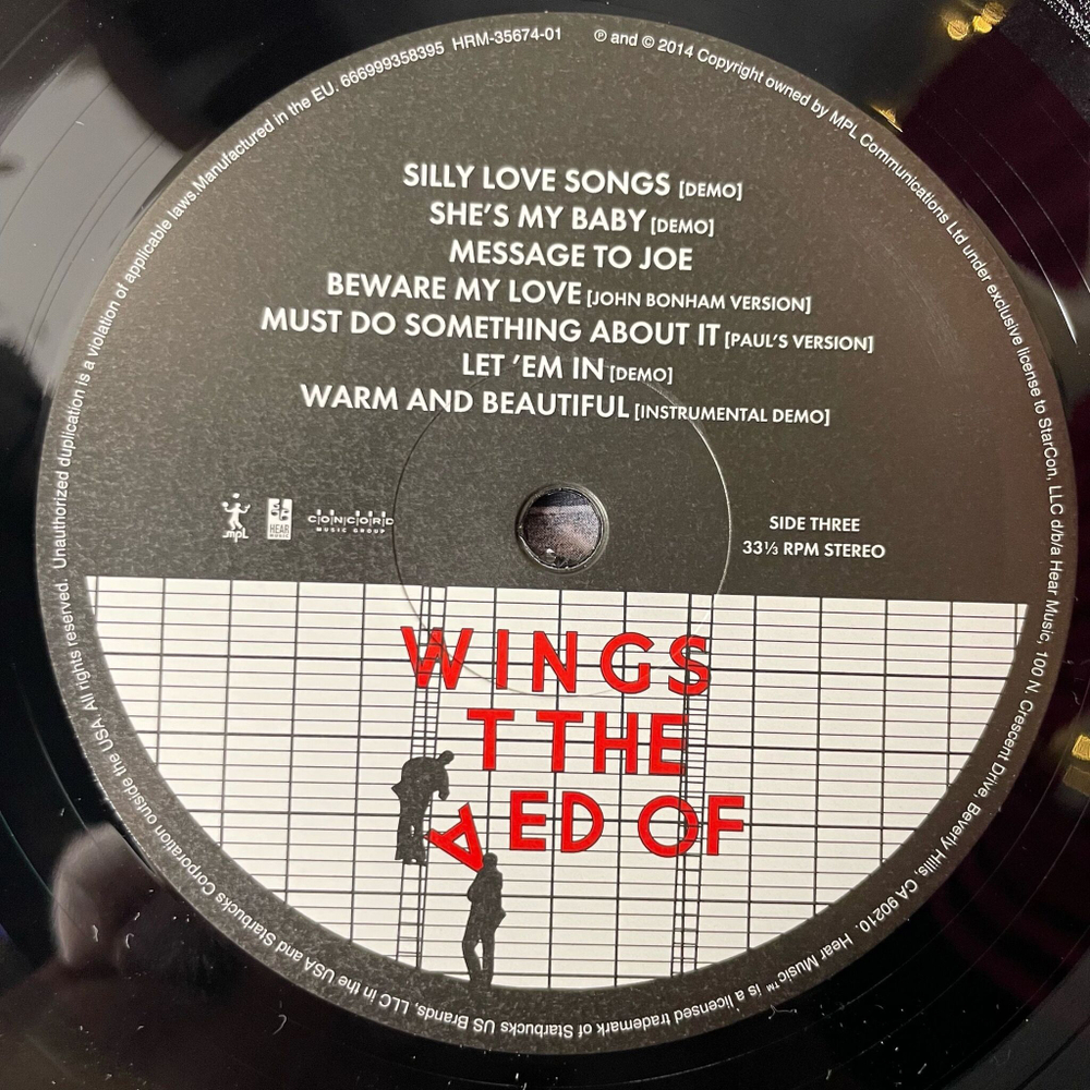 Винтажная виниловая пластинка LP Wings At The Speed Of Sound (EU 2014)