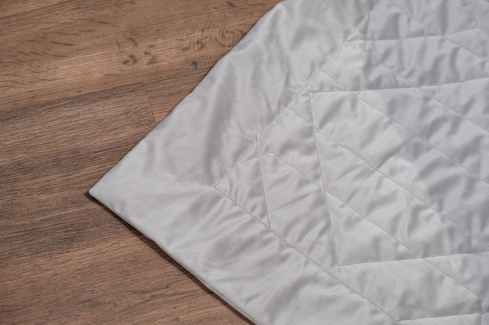 Покрывало 260x260 Garda Decor Silky Ромбо со стежкой бархатное