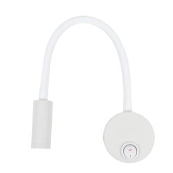 ULT-F21-3W-4000K IP20 WHITE Светильник светодиодный настенный гибкий для интерьерного освещения. 85-265В. Белый свет 4000К. Белый. TM Uniel