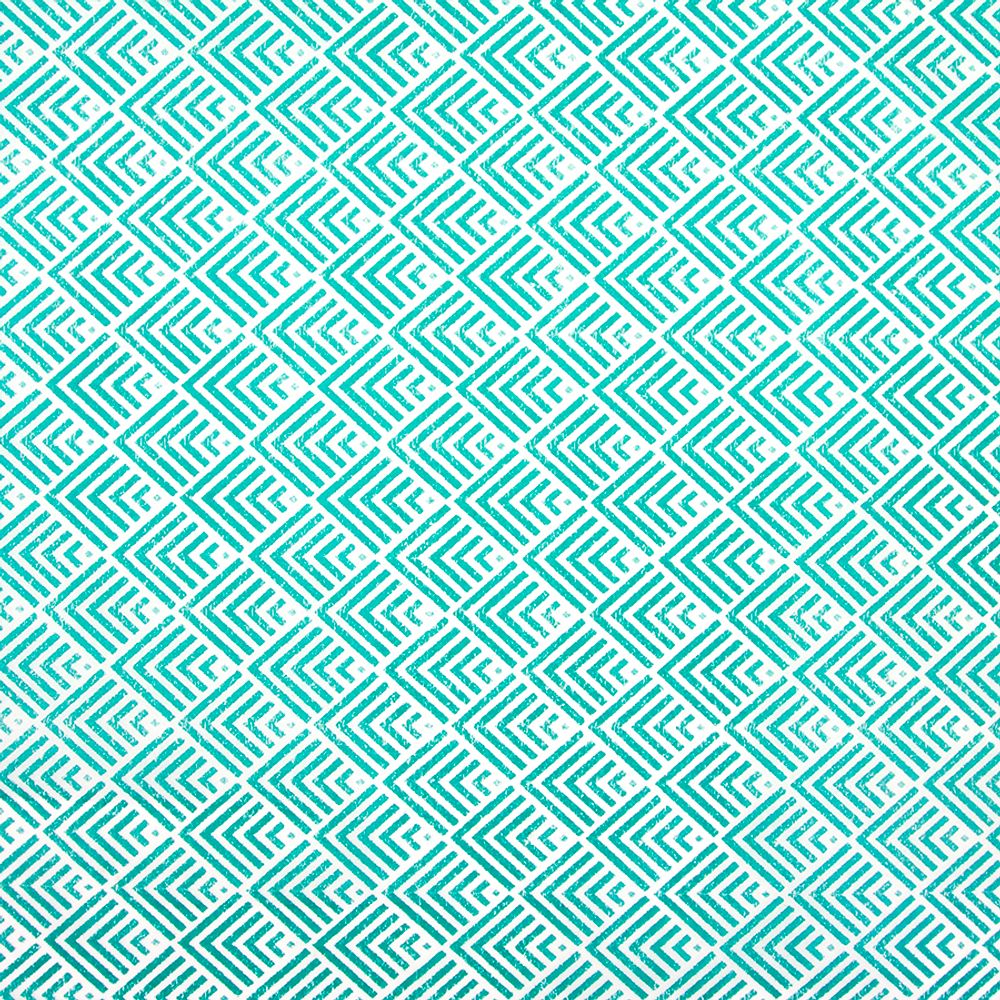 Упаковочная бумага, Тишью (0,7*10 м) Абстракция, Бирюзовый, 1 шт.