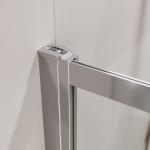 Душевая шторка на ванну CEZARES SLIDER-FIX-VF-11-90/150-C-Cr с фиксированным креплением одной створки