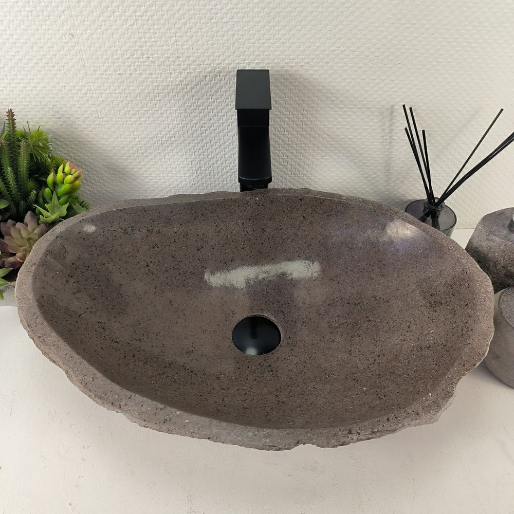 Раковина из речного камня RS-65450 57*38*14 0857