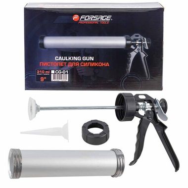 Пистолет для силикона алюминиевый, 400гр. Forsage F-CG-01