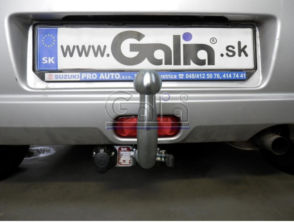 Фаркоп оцинкованный Galia S078A для Suzuki Swift хетчбек 3/5 дверей 2005-2009, кроме 4WD / Opel Agila B 2008-(паспорт и сертификат в комплекте)(без электрики)