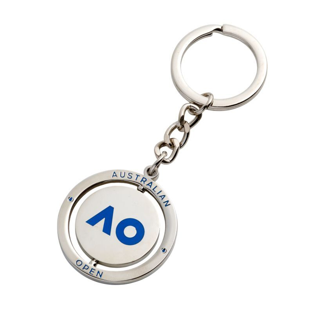 Брелок Australian Open 2025 Silver Spinning Logo