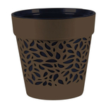 Кашпо "Блоссом" (1,5л) Цв. Трюфель/Чёрный