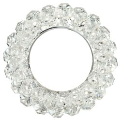 Светильник встраиваемый декоративный ЭРА DK16 CH/WH под лампу MR16 GU5.3 декор с хрусталиками прозрачный/хром | Декоративные встраиваемые светильники