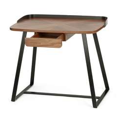 Письменный стол Falio 91х61 см, шпон ореха, металл