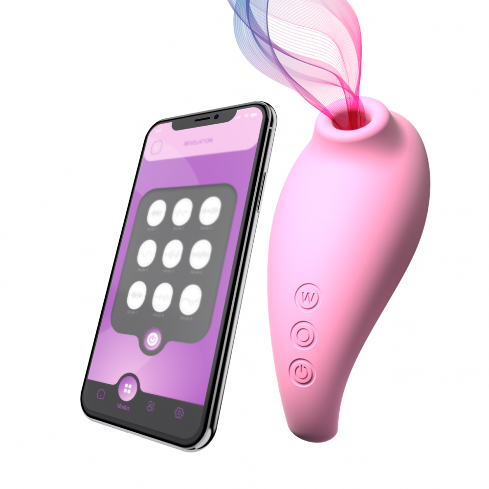 Adrien Lastic - Вакуумный стимулятор Revelation Pink + APP