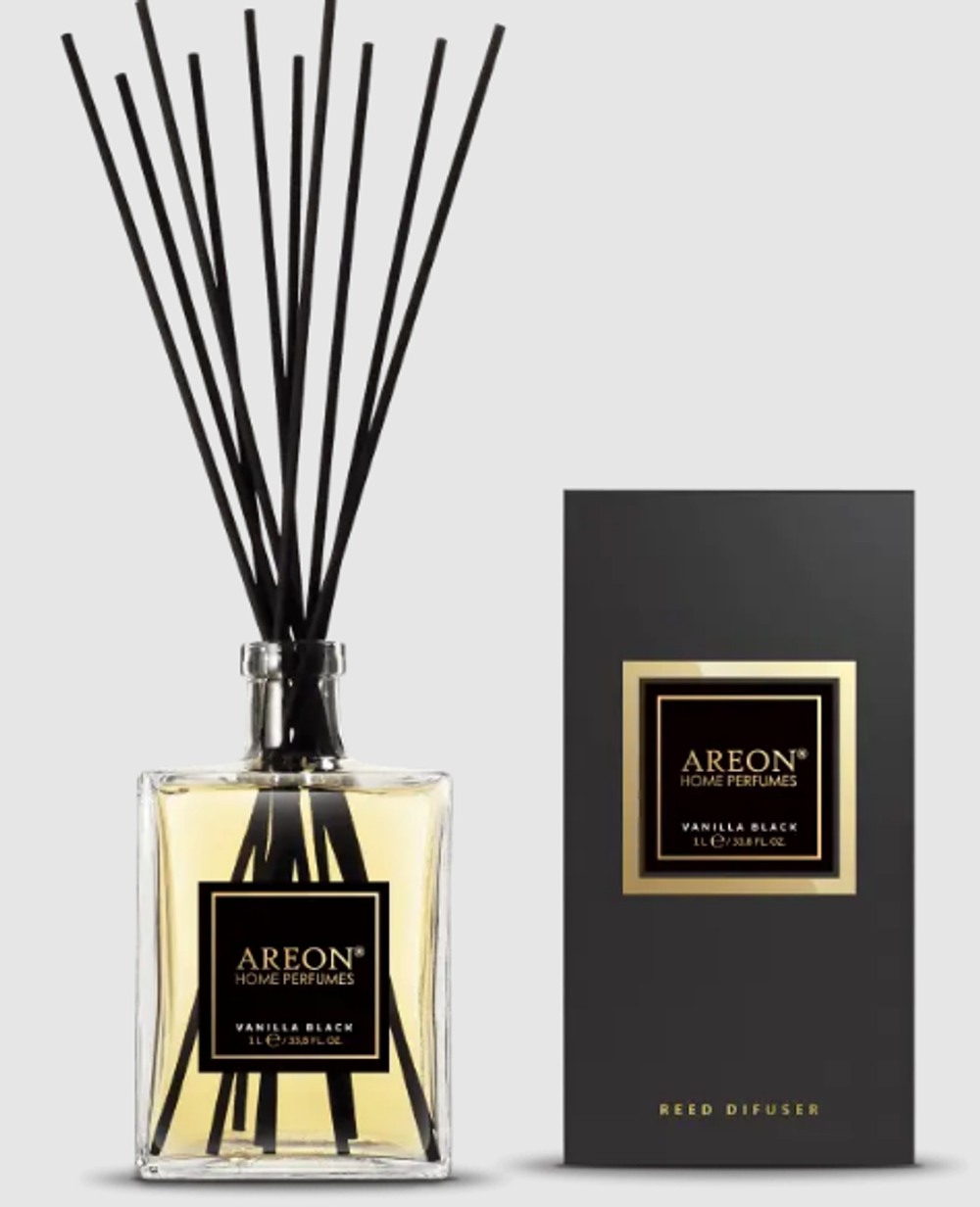 Ароматизатор-диффузор  AREON Sticks1000мл PREMIUM Vanilla Black/Черная Ваниль