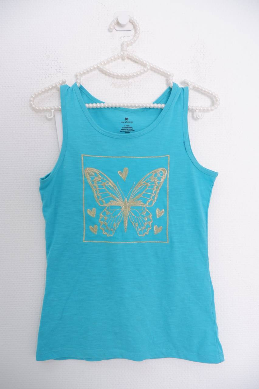 Майка One step up голубая на 14-16 лет