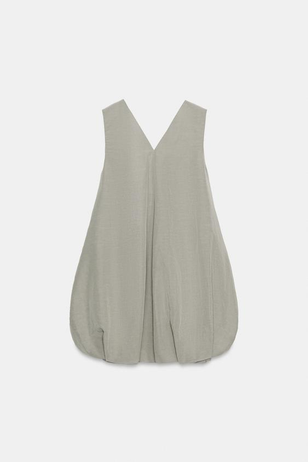 ZARA ОБЪЕМНОЕ ПЛАТЬЕ ZW LIMITED EDITION, СЕРЫЙ