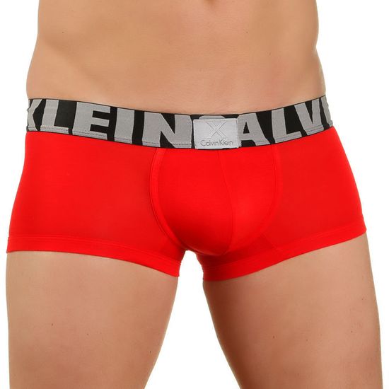 Мужские трусы хипсы красные модал Calvin Klein