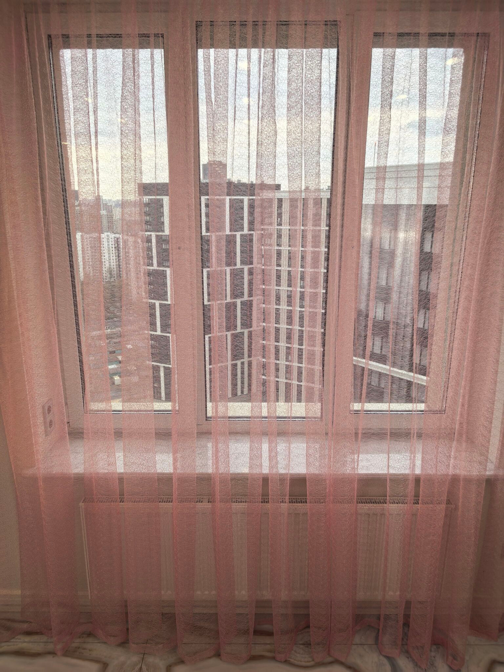 Тюль INVA паутинка 300*180 розовый