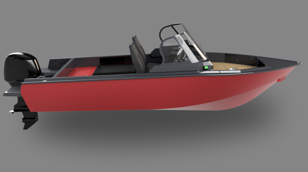 Алюминиевая лодка Berkut M Fisher