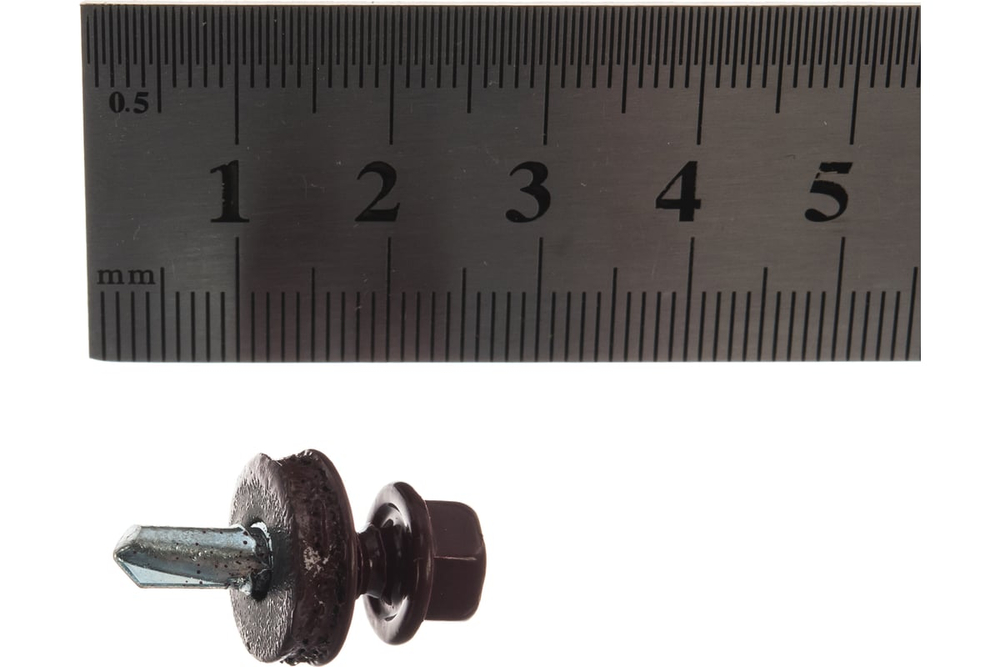 ЗУБР СКМ 3005 19 х 5.5 мм, темн.-красн., кровельный саморез, 500 шт (4-300315-55-019-3005)