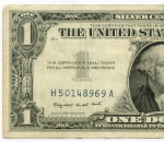 Банкнота США 1 доллар (серебряный сертификат) 1957A H 50148969 A. VF