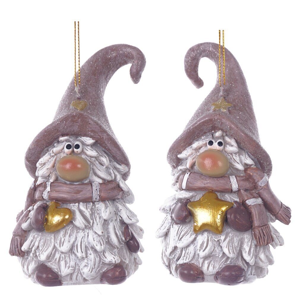 GAEM Фигурка декоративная подвесная "Гном", L5,5 W5 H10 см, 2в.
