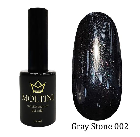 Гель-лак Moltini Gray Stone 002, 12 ml