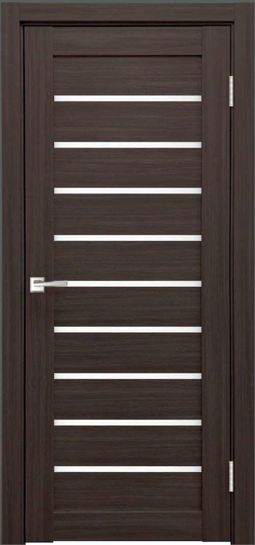 Межкомнатная дверь Велюкс 1 Ясень грей / Цвет тон Грей / Остекление "Сатинат белое" / Двери Верда