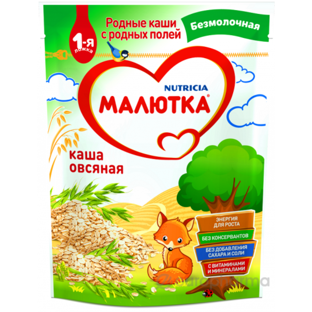 Каша Малютка овсяная безмолочная 200 гр