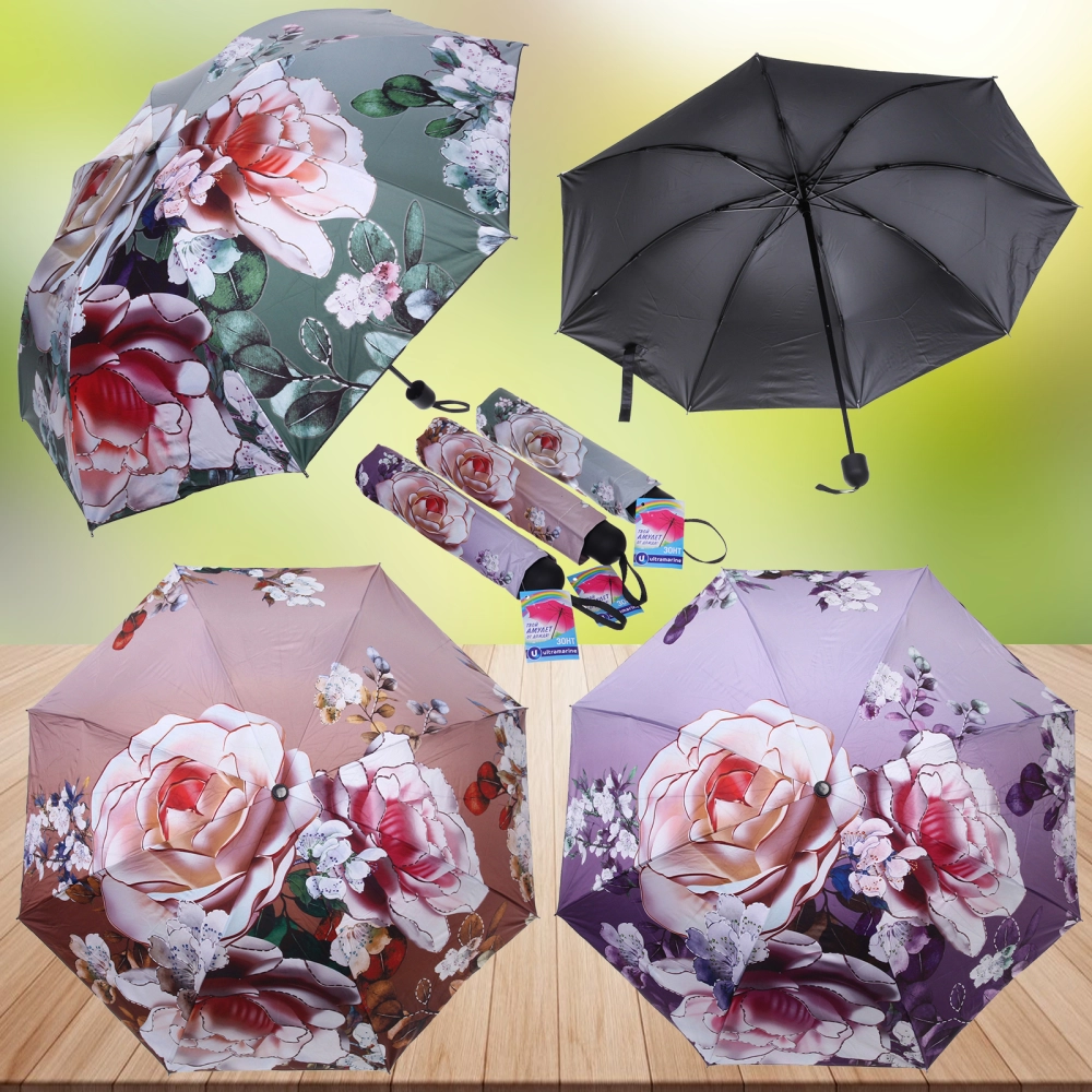 Зонт механический ветроустойчивый, матовая ручка «BESTzontik», микс цвет, длина 25см, d-110см