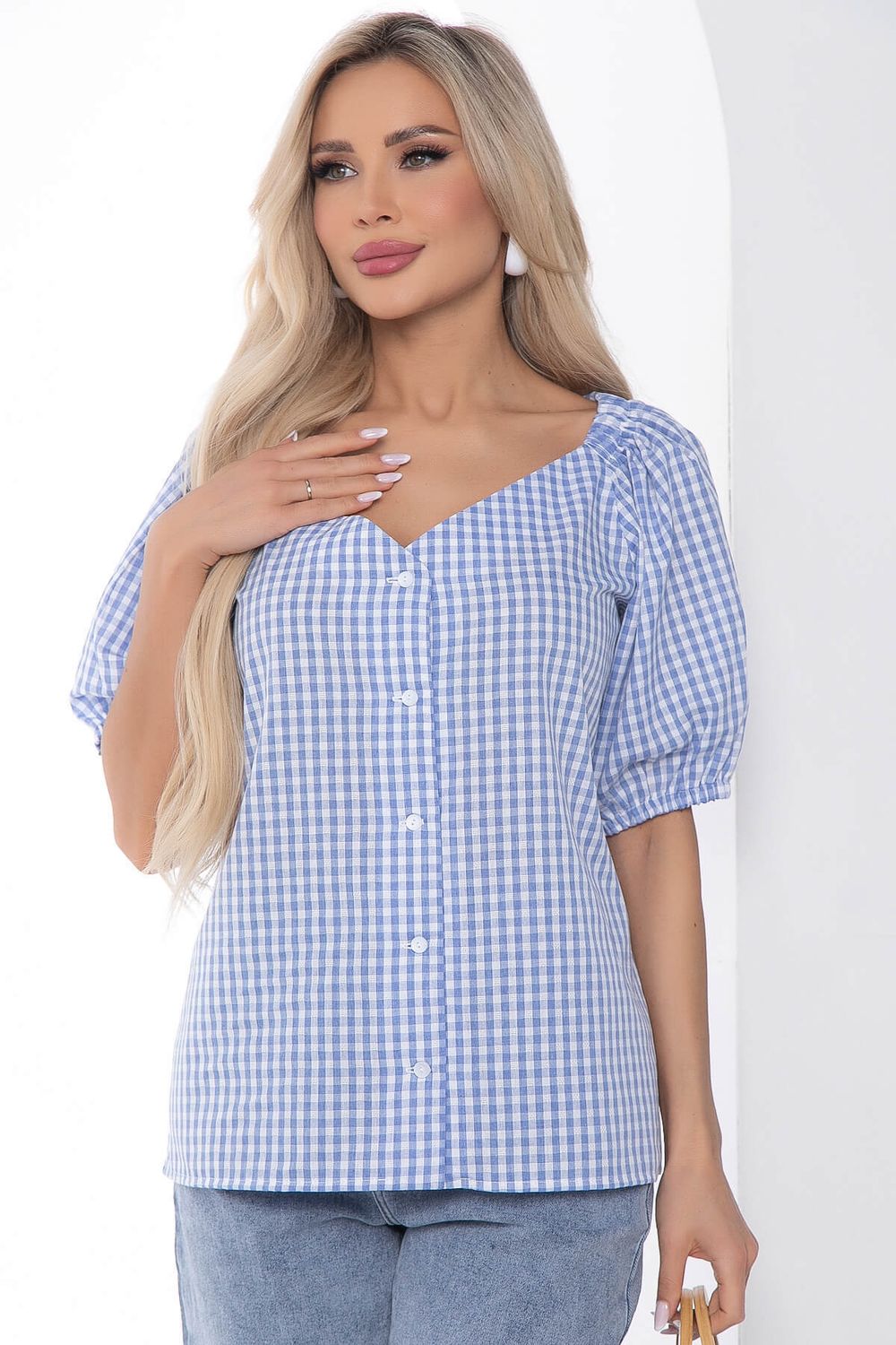 Блуза "Джейн" (голубая) Б10002 LT Collection (Акция)