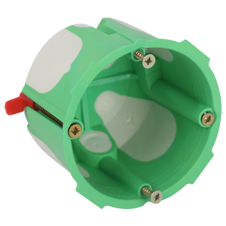 Коробка установочная ЭРА KUU-68-55-unibox двухкомпонентная универсальная зеленая 68х55мм UniBox саморезы IP30