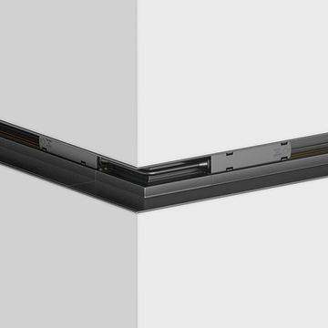 Коннектор угловой внешний для встраиваемого магнитного шинопровода TRX010OCL-22B черный Gravity Maytoni