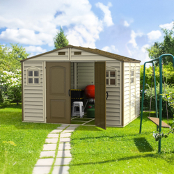 Сарай - Хозблок пластиковый WoodSide для дачи (3,2х 2,4 х 2,31м)