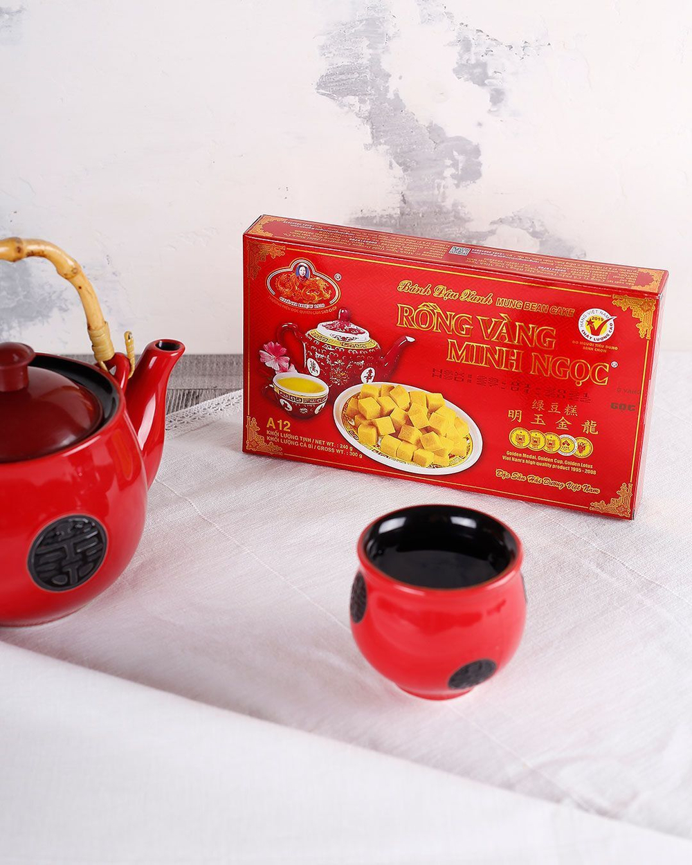 Халва из зеленых бобов мунг (маша), 240 г, Rong Vang Minh Ngoc, Вьетнам