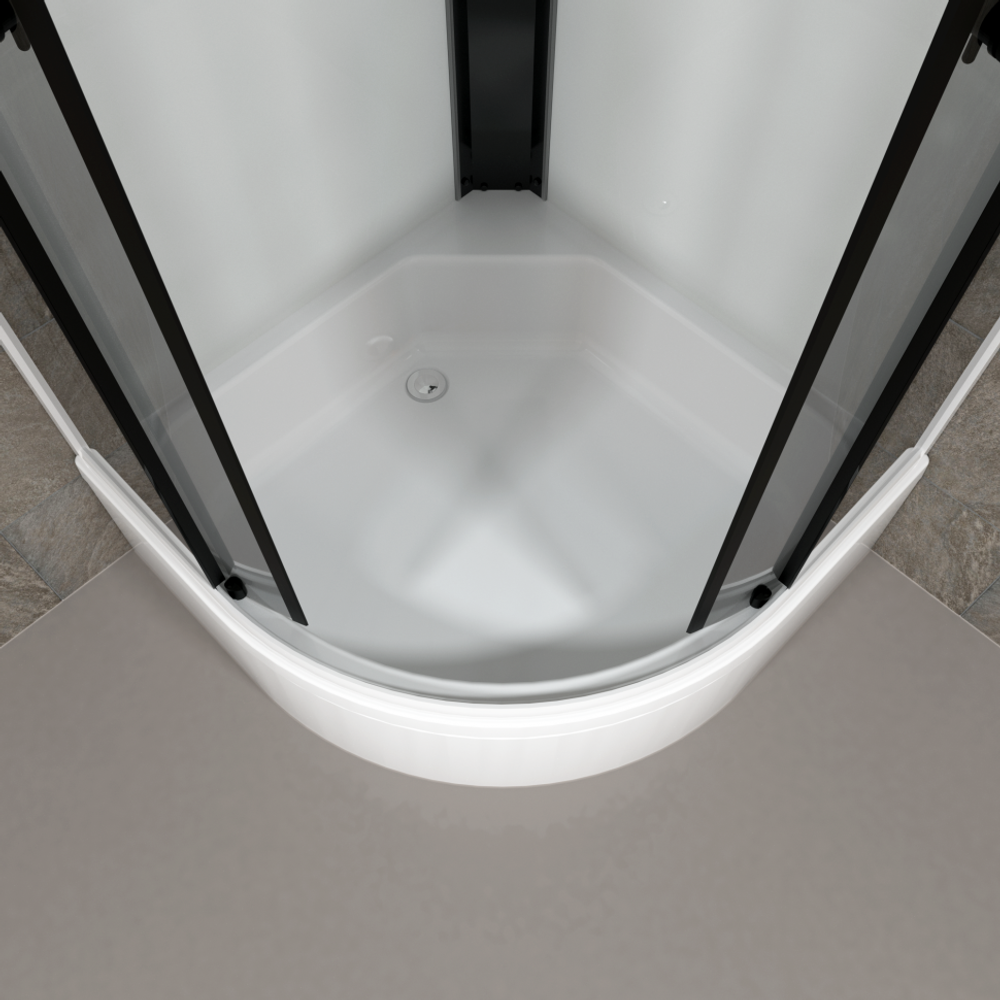 Душевая Кабина Грэй-Вайт 90*90 В