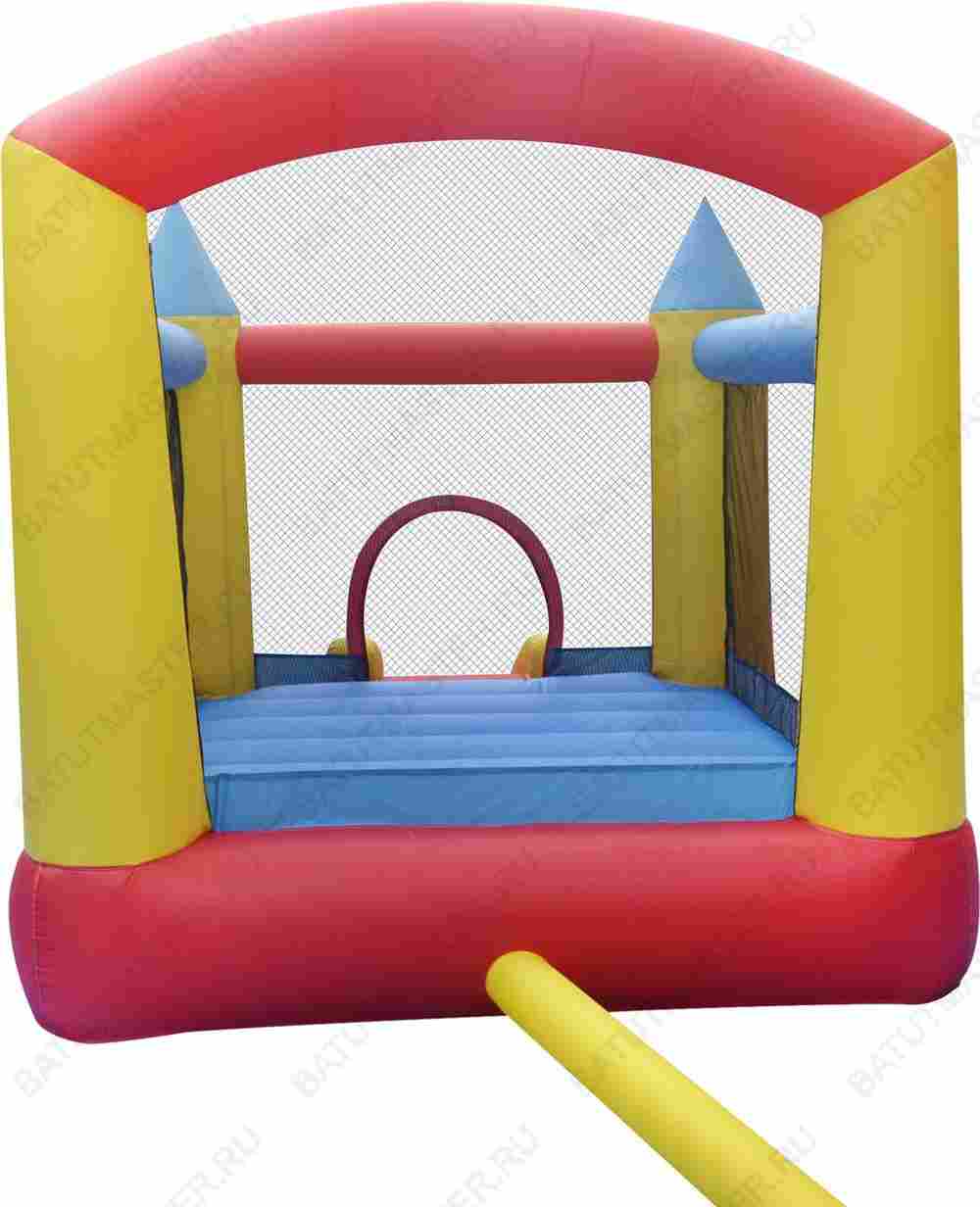 Батут для дачи "В гостях у зверюшек" 2,8*2,1*2,5 м