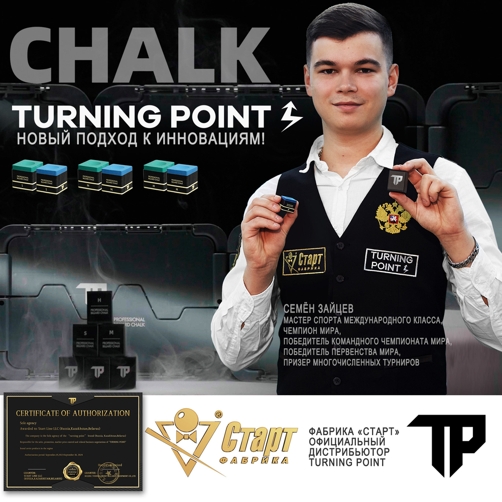Мел Turning Point Pro Синий M (60 шт)