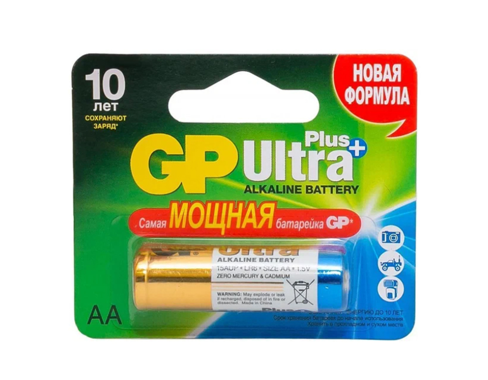 Батарейка LR6 AA GP Ultra Plus (1шт.)