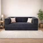 Диван бескаркасный тёмно-серый